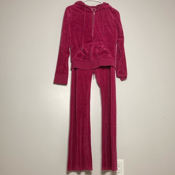 Express Pink Matching Lounge Hoodie Sweatpants Set Size 2 - Picture 1 of 16